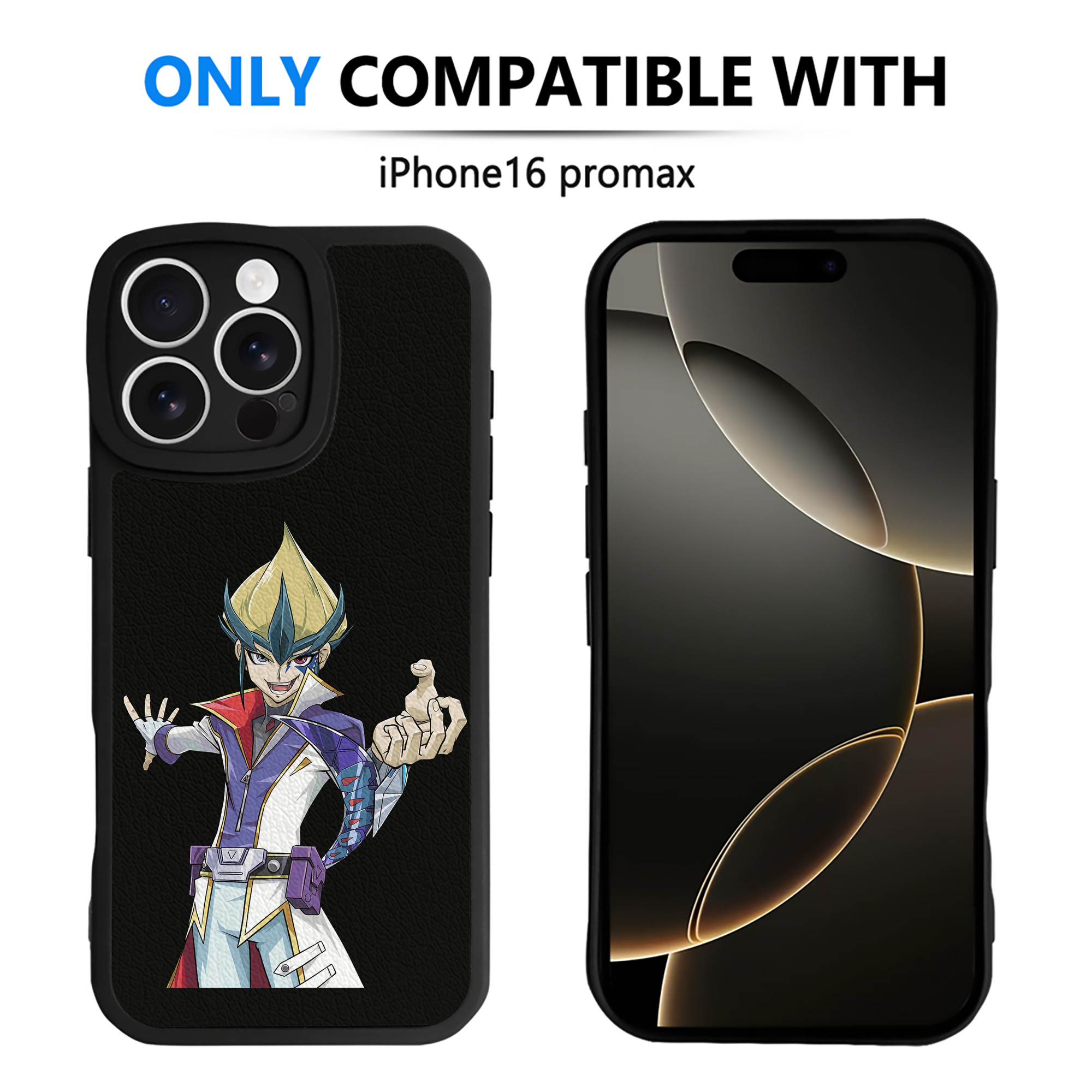 遊☆戯☆王 Yu-Gi-Oh! 【iPhone 16シリーズ対応】シリコンスマホケース（レザー調） 材質：シリコン